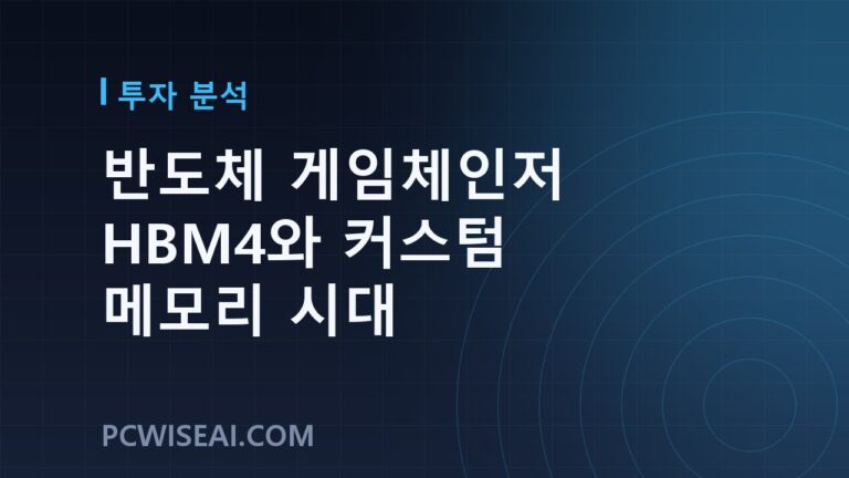 반도체 게임체인저 HBM4와 커스텀 메모리 시대