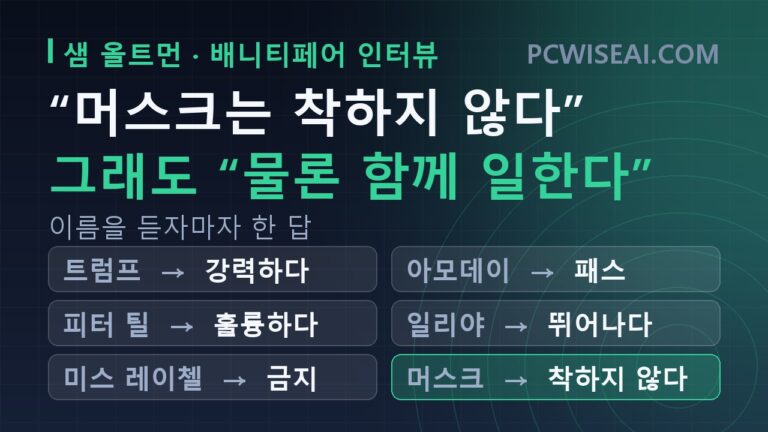 샘 올트먼(알트만) 배니티페어 인터뷰: 머스크·AGI·상장에 대해 한 말